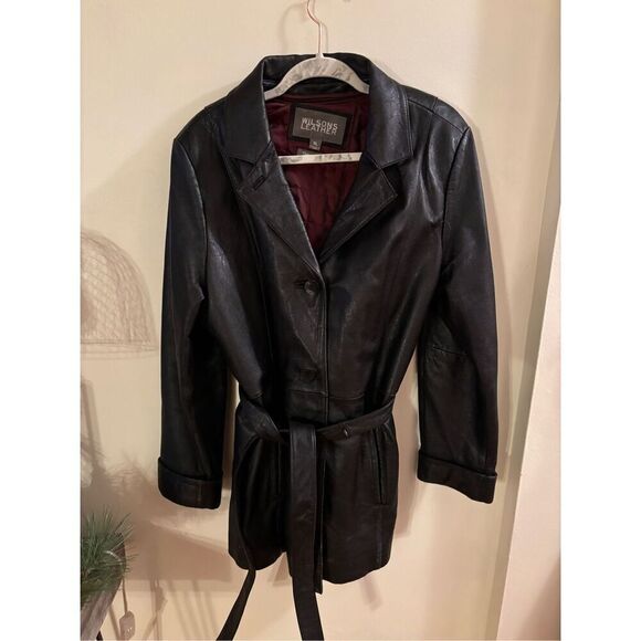 Wilson’s Black Leather Jacket - Picture 1 of 3